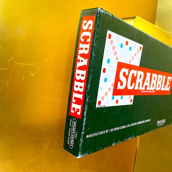 SCRABBLE BOARD GAME VINTAGE 1955 SPEAR’S GAME MADE IN ENGLAND  COMPLETE - Picture 10 of 16